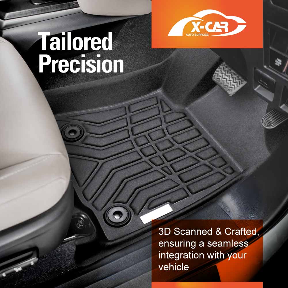 3D Floor Mats Boot Liner for Toyota Fortuner 2015-Onwards All Weather Heavy Duty Cargo Car Trunk Luggage Tray