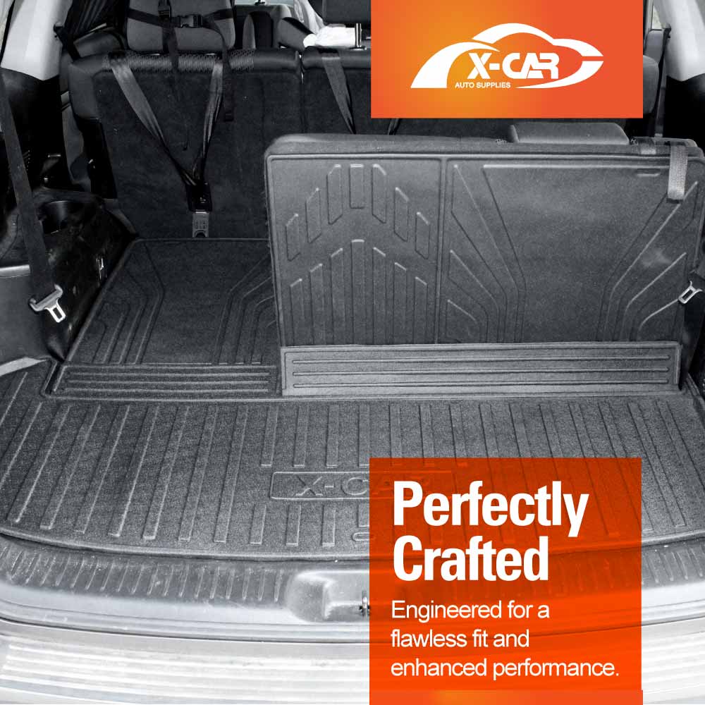 3 Pcs Boot Liner for Toyota Kluger 7 seater 2014-2021 Heavy Duty Cargo Trunk Mat Luggage Tray Car Accessories