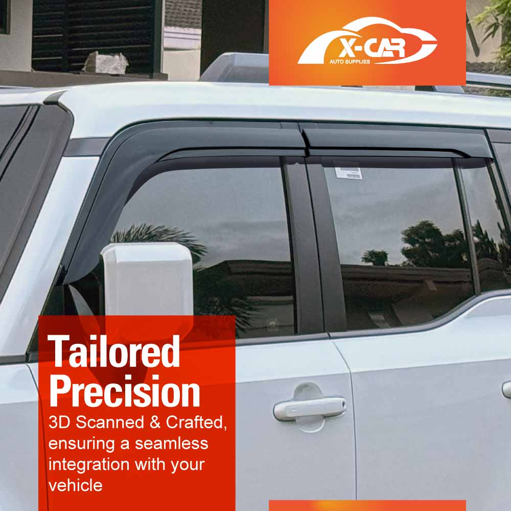 Weathershields for Toyota Prado 250 Series 2024-2025 Car Weather Shields Wind Deflectors Window Sun Visor
