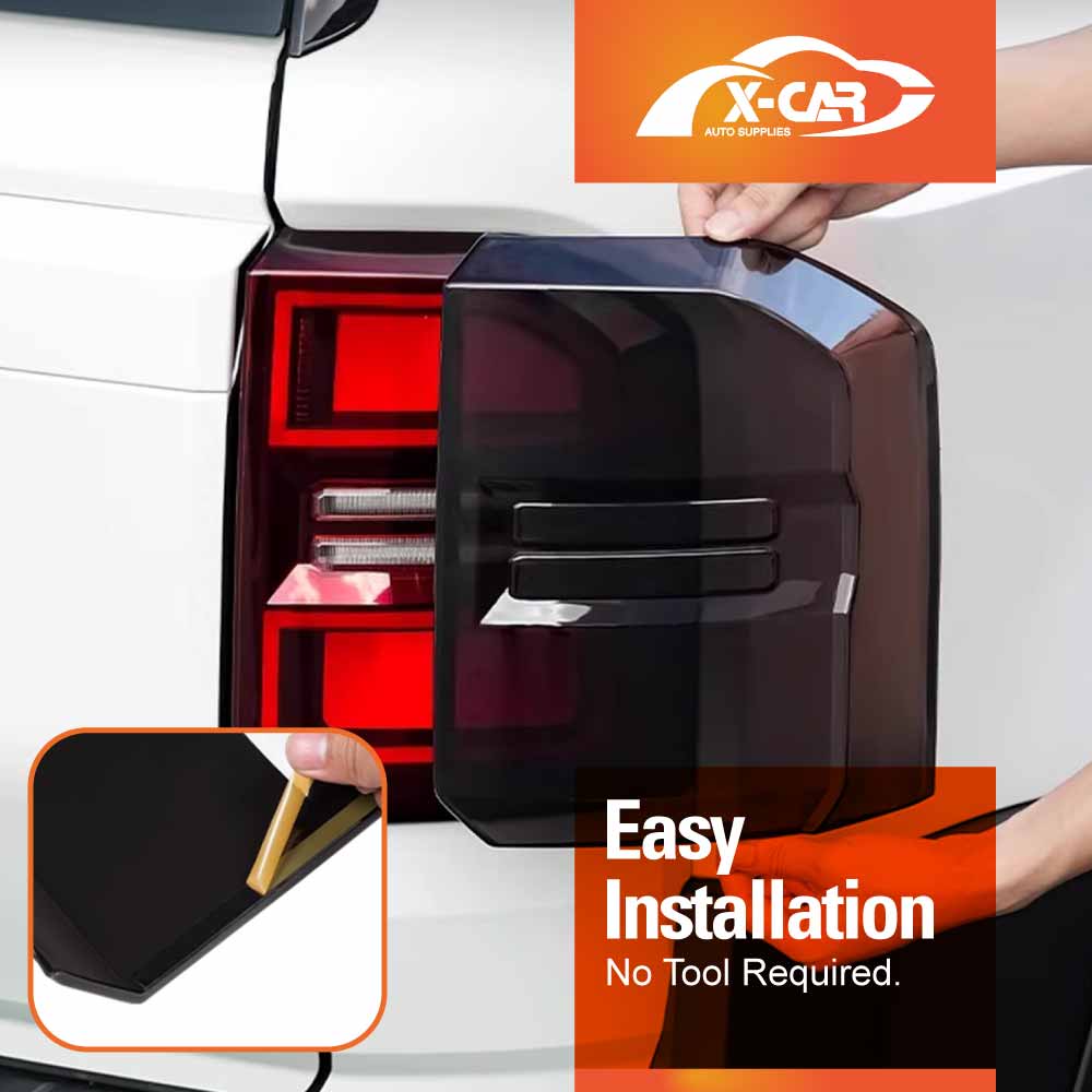Tail Light Cover Trim for Toyota Prado 250 Series 2024-Onwards Rear Lamp Taillight Frame Guard Set of 2