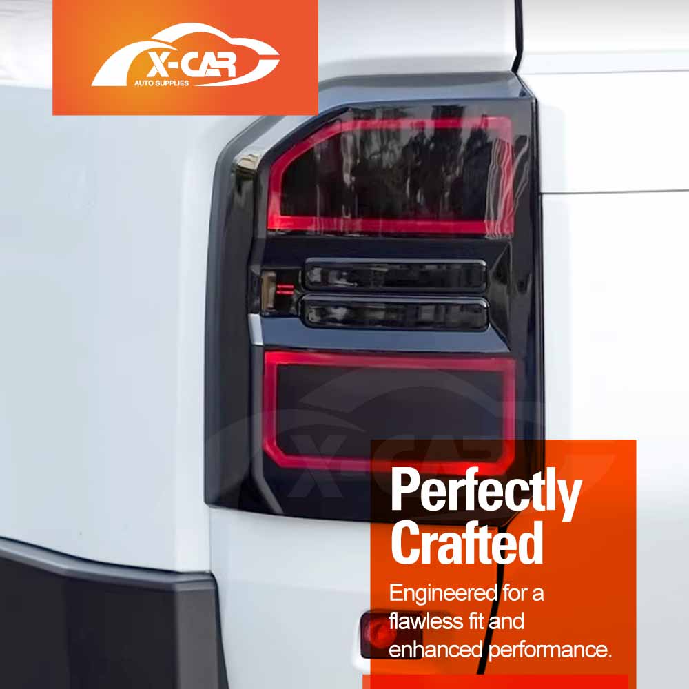 Tail Light Cover Trim for Toyota Prado 250 Series 2024-Onwards Rear Lamp Taillight Frame Guard Set of 2