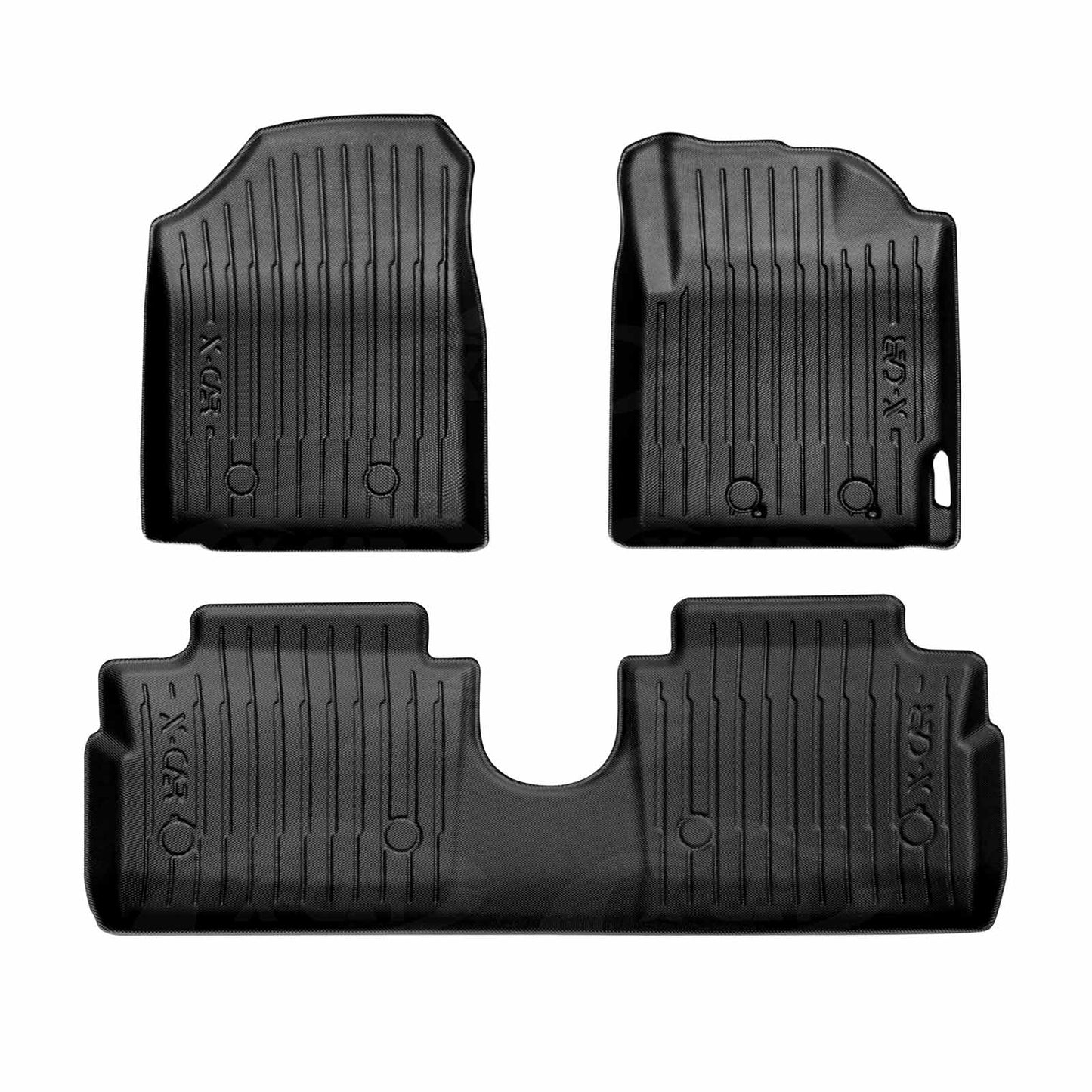 3D Floor Mats for Toyota Yaris Hatch 2011-2020 All Weather Heavy Duty All Weather Car Mats Carpet Liner Set
