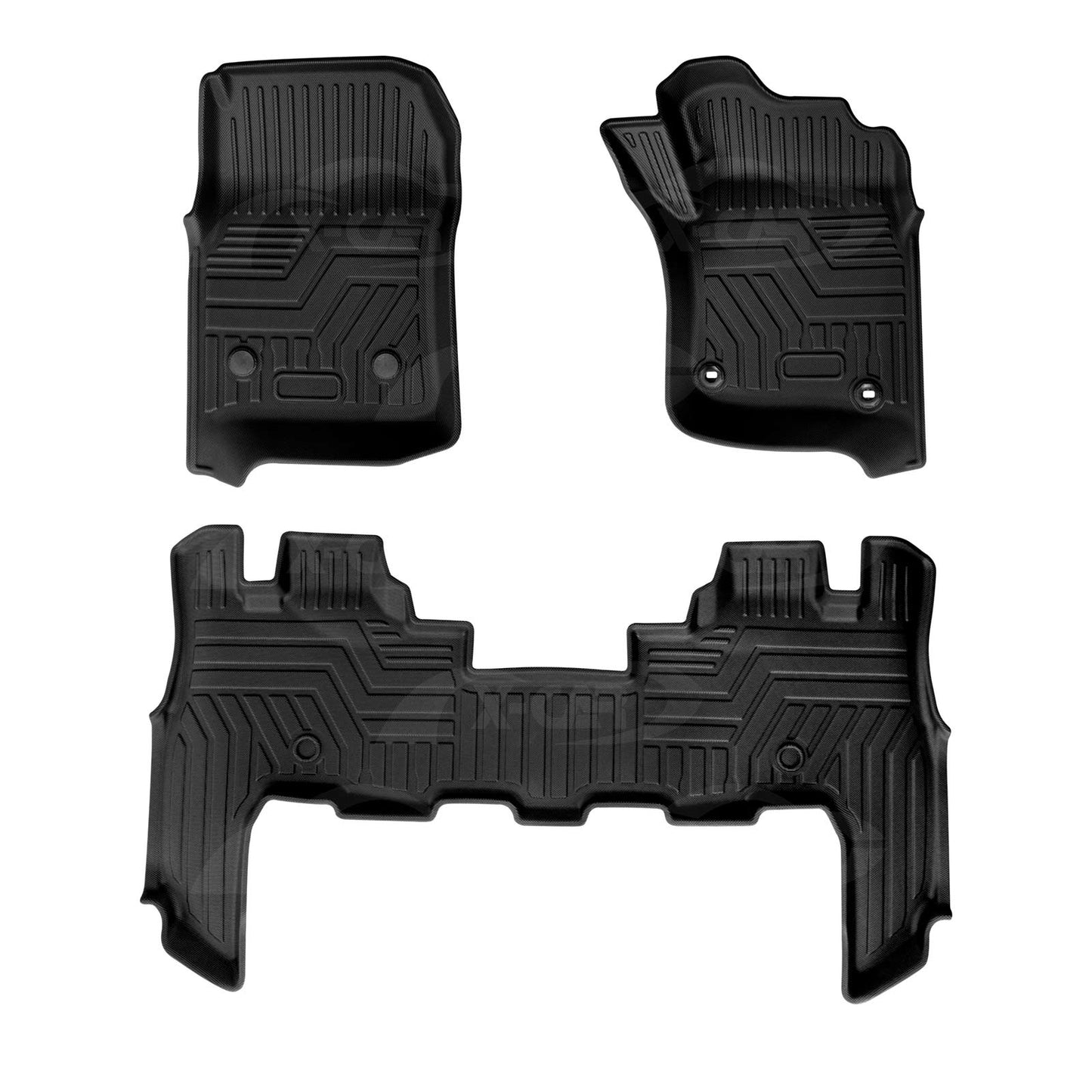 3D Floor Mats for Toyota Landcruiser 70/79/76 Series 2012-Onwards Customized Heavy Duty All Weather Car Liner Full Set Carpet