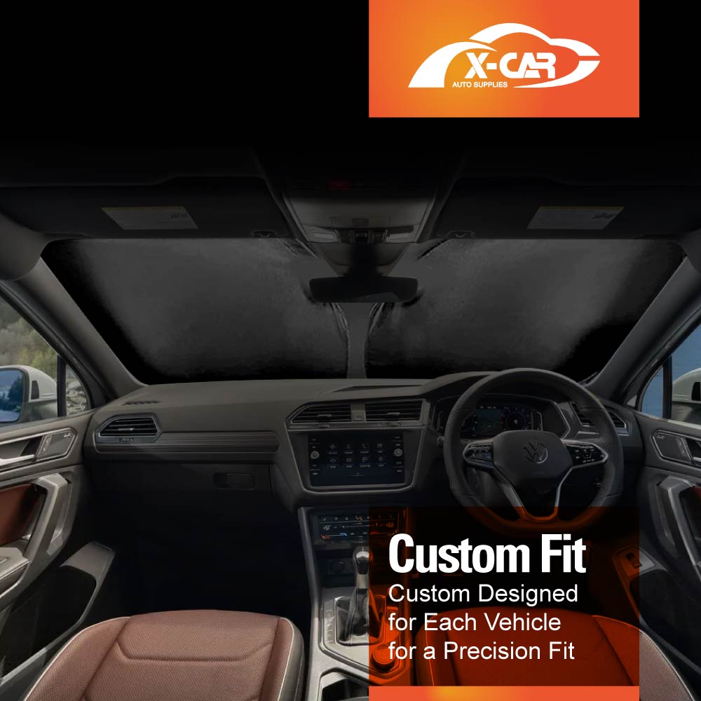 WindScreen Sun Shade for Volkswagen VW Tiguan 2018-2024 Blocks UV Rays Sun Visor Protector Foldable Sunshade