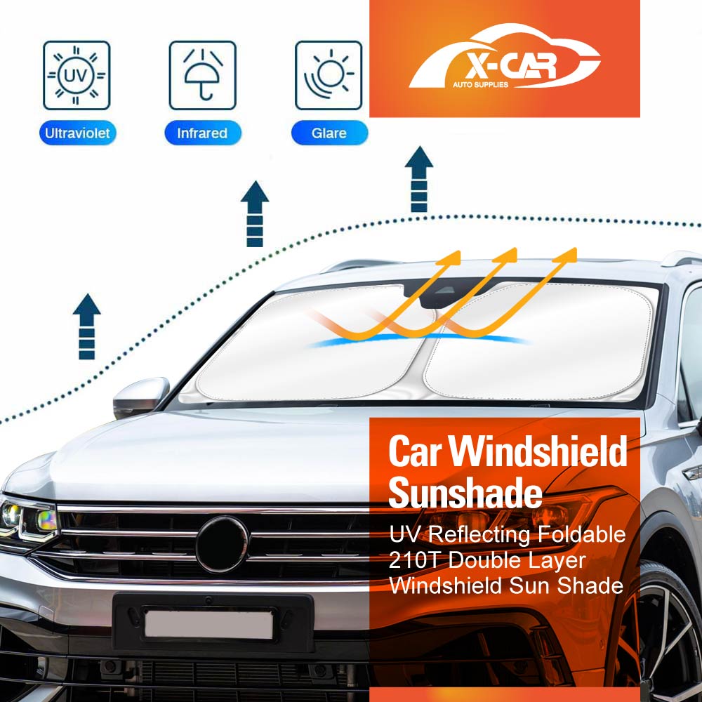WindScreen Sun Shade for Volkswagen VW Tiguan 2018-2024 Blocks UV Rays Sun Visor Protector Foldable Sunshade