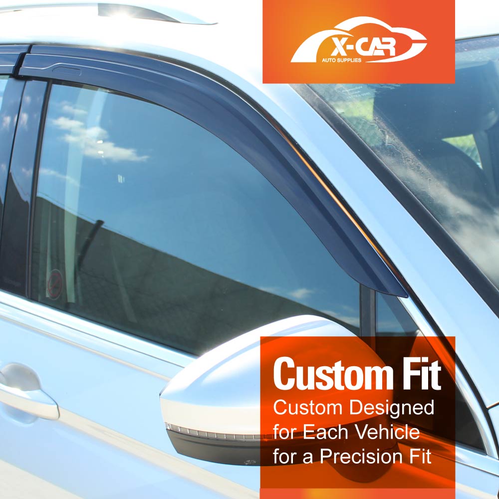 Weathershields for Volkswagen VW Tiguan 2016-2024 Car Weather Shields Wind Deflectors Window Sun Visor 4-Piece Set