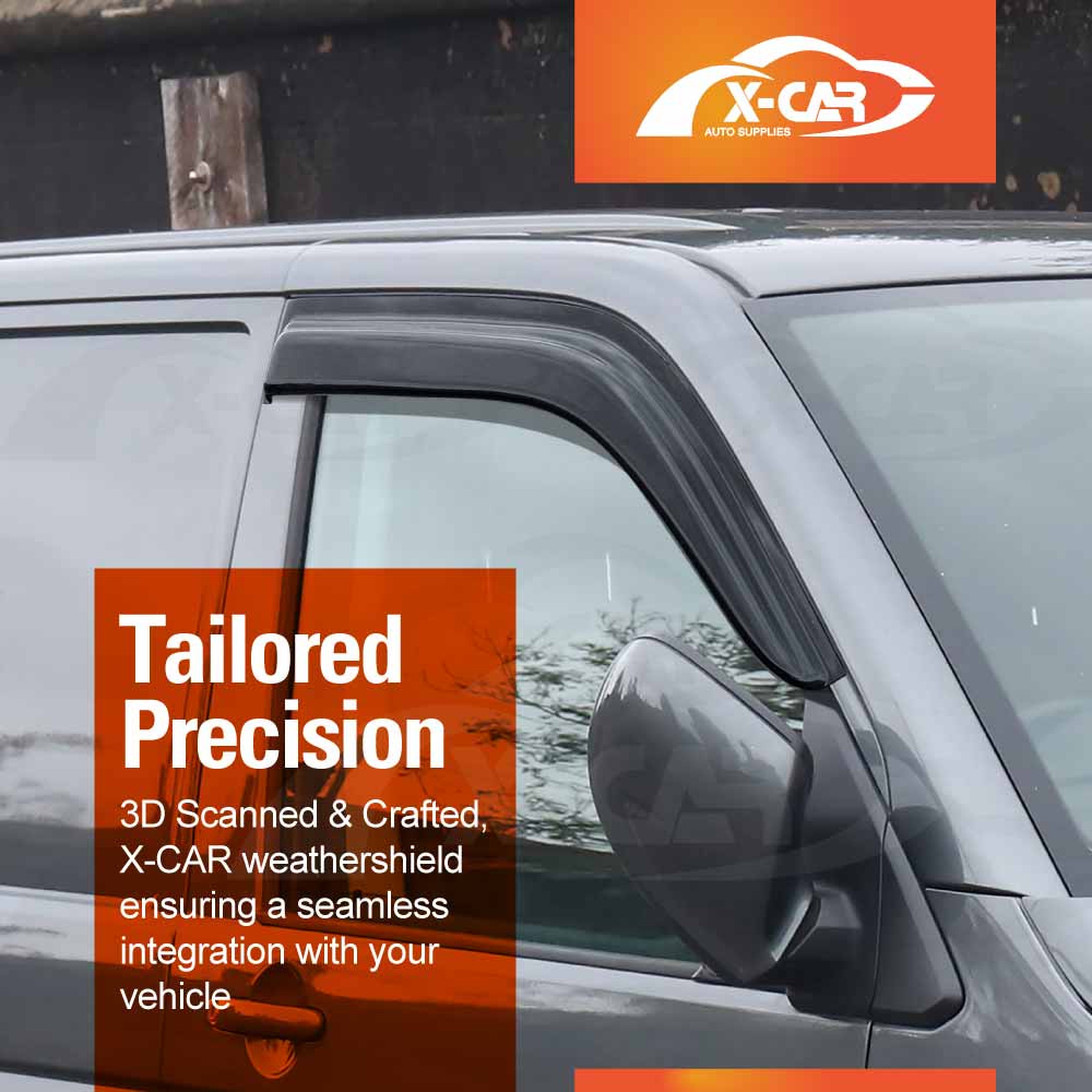 Weathershields for Volkswagen Transporter T5 T6 T6.1 2004-Onwards Car Weather Shields Wind Deflectors Window Sun Visor