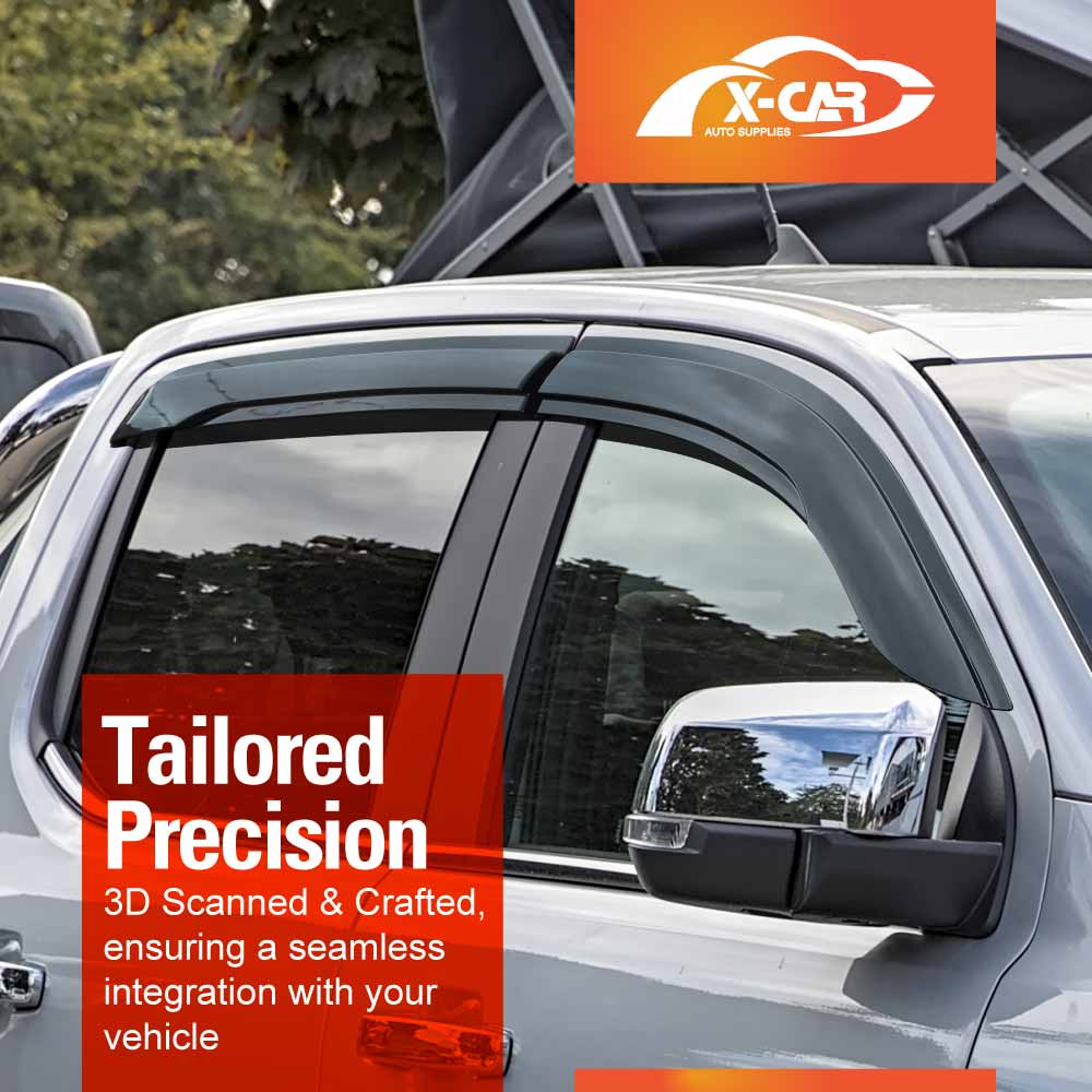 Weathershields for Volkswagen Amarok NF Series 2023-2025 Dual Cab Car Weather Shields Wind Deflectors Window Sun Visor