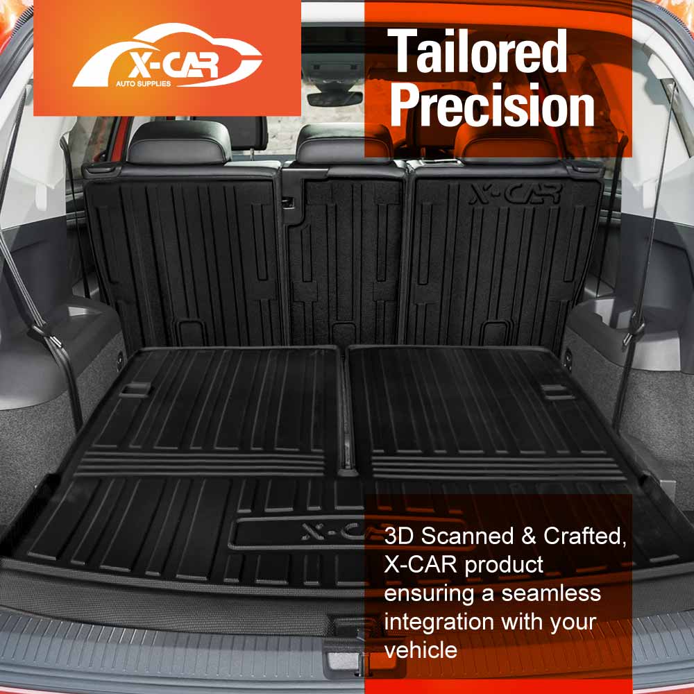 Back Seat Protector for Volkswagen VW Tiguan Allspace 2018-2024 All Weather Heavy Duty Car Kick Cargo Mats Cover Accessories