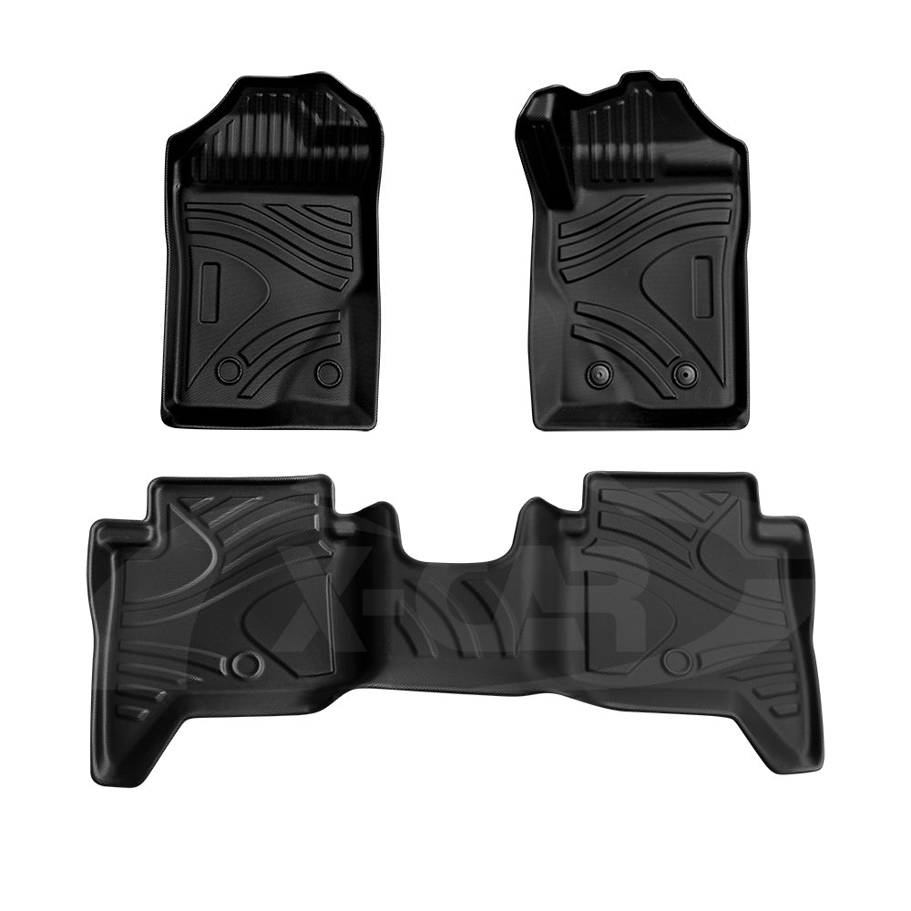 3D Floor Mats for Volkswagen Amarok NF Series 2023-Onwards Dual Cab All Weather Heavy Duty Cargo Car Trunk Luggage Tray
