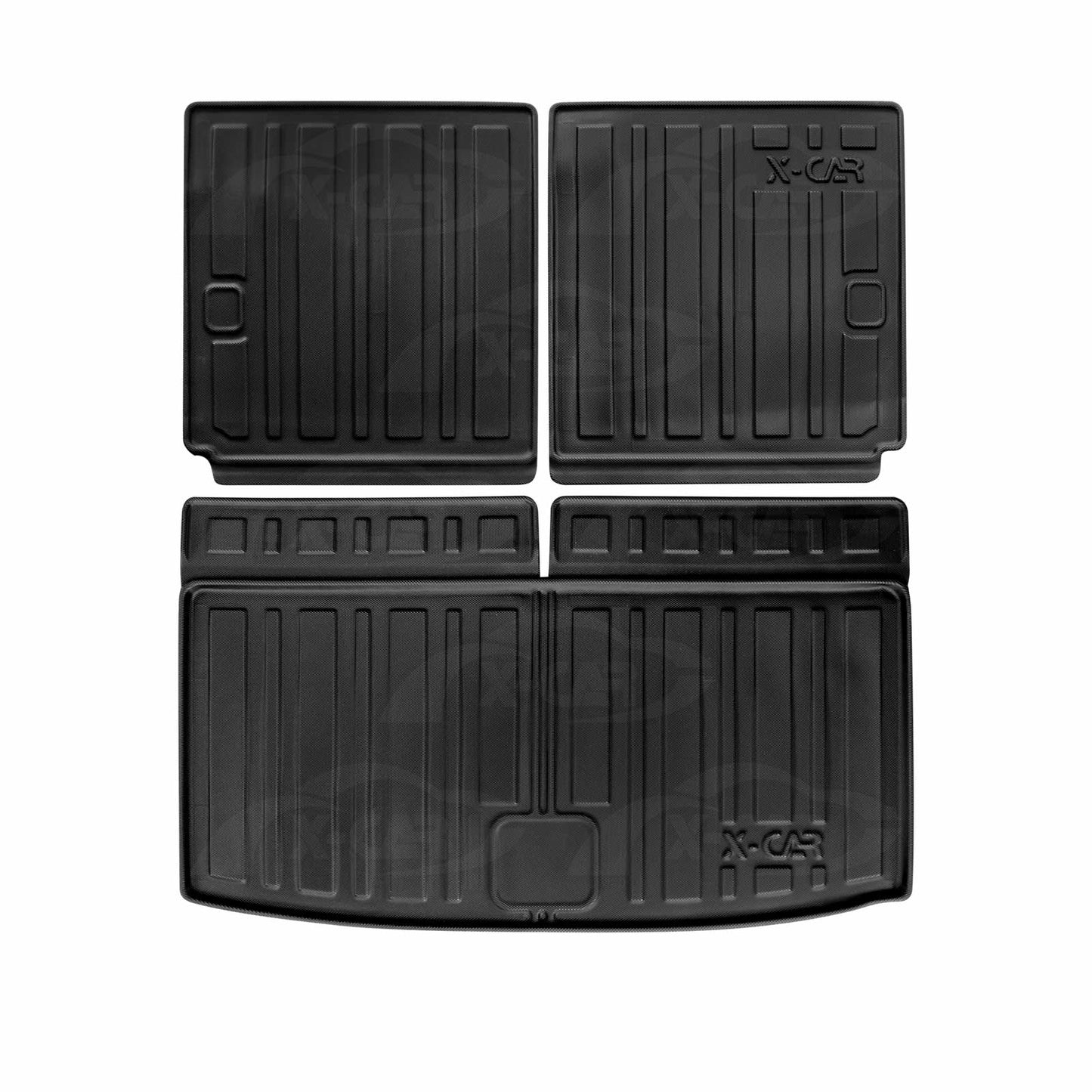 Boot Liners for Volkswagen Tayron 7 Seater 2025-Onwards All Weather Heavy Duty Cargo Trunk Mat Luggage Tray Car Accessories 3 Pcs Set
