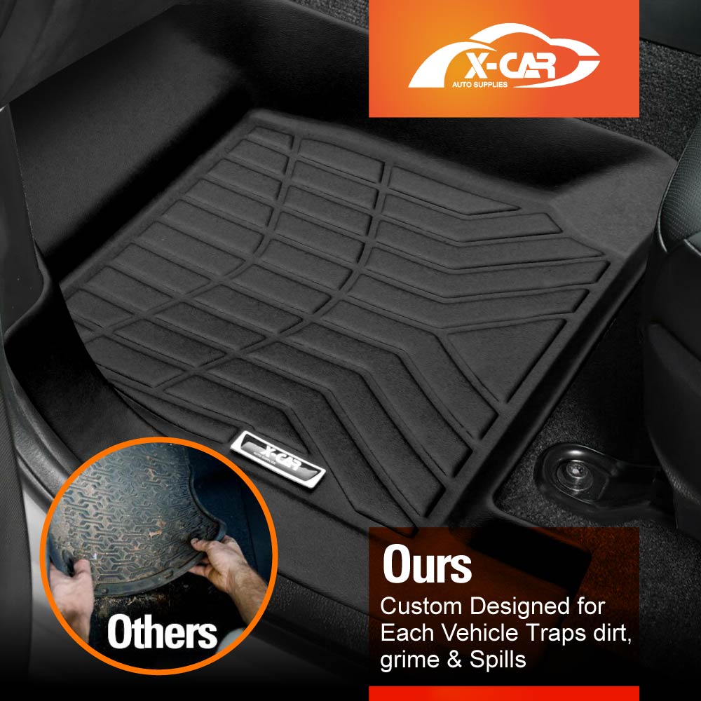 3D Floor Mats for Mazda BT-50 BT50 Dual Cab TF Series 2020-Onwards Heavy Duty All Weather Car Mats Carpet Liner Set Car Accessories
