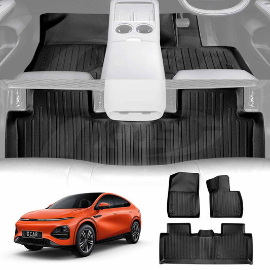 3D Floor Mats for XPeng G6 2024-Onwards Heavy Duty All Weather Car Mats Carpet Liner Set Car Accessories
