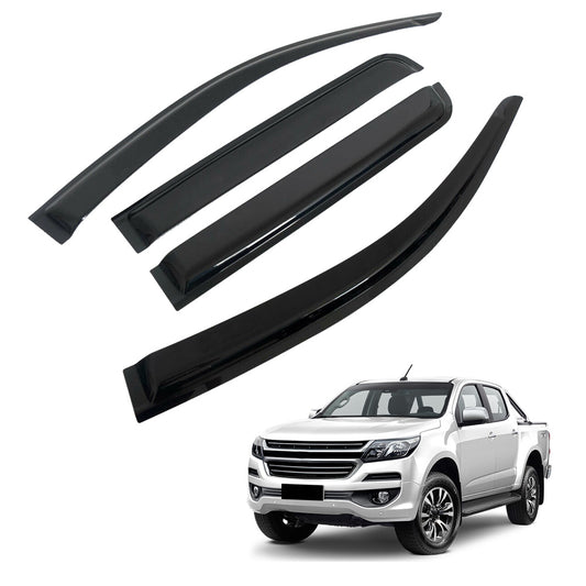 Weathershields for Holden Colorado RG 2012-2020 Car Weather Shields Wind Deflectors Window Sun Visor 4-Piece Set