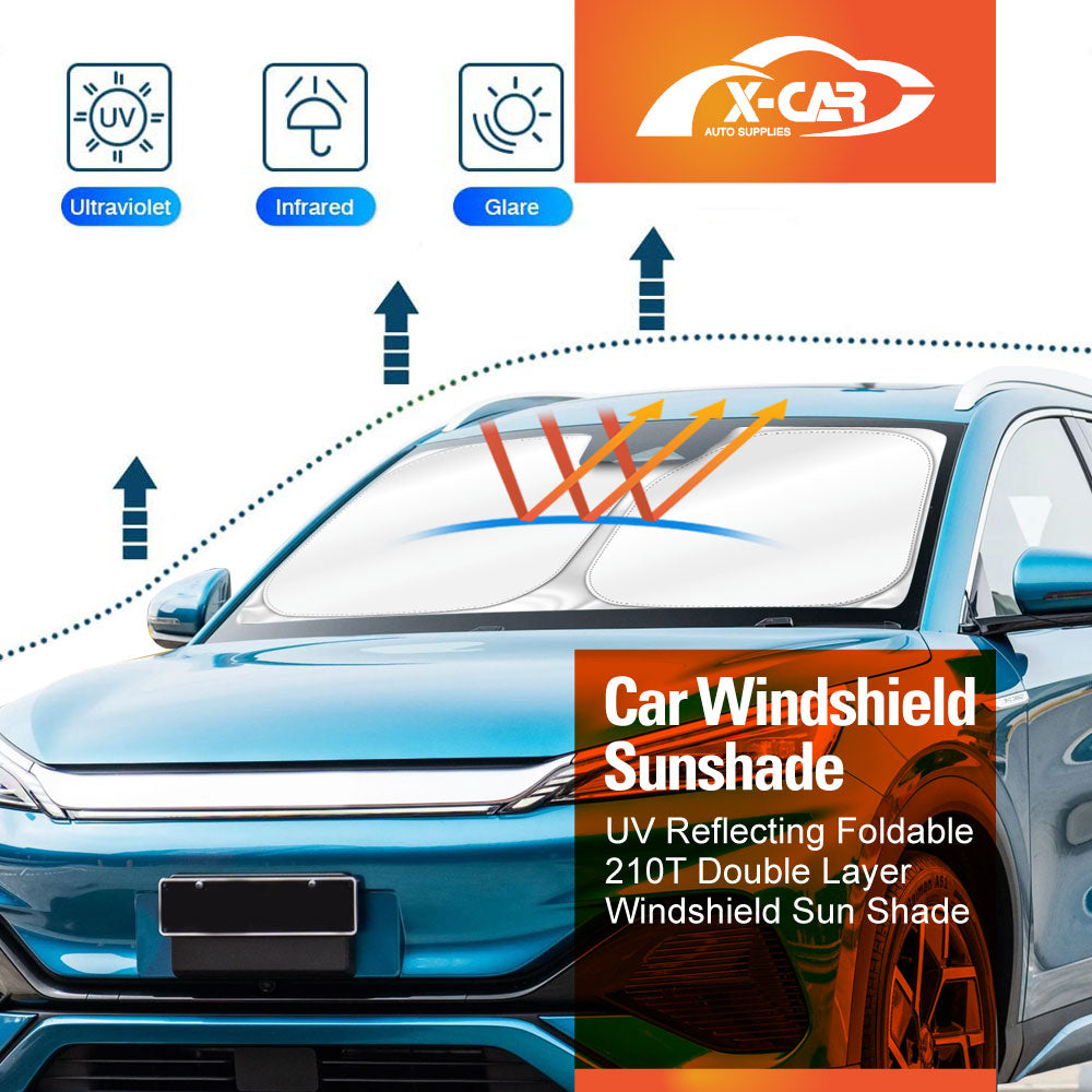 WindScreen Sun Shade for BYD Atto 3 2022-2025 Blocks UV Rays Foldable Custom Wind Screen Sun Visor Protector