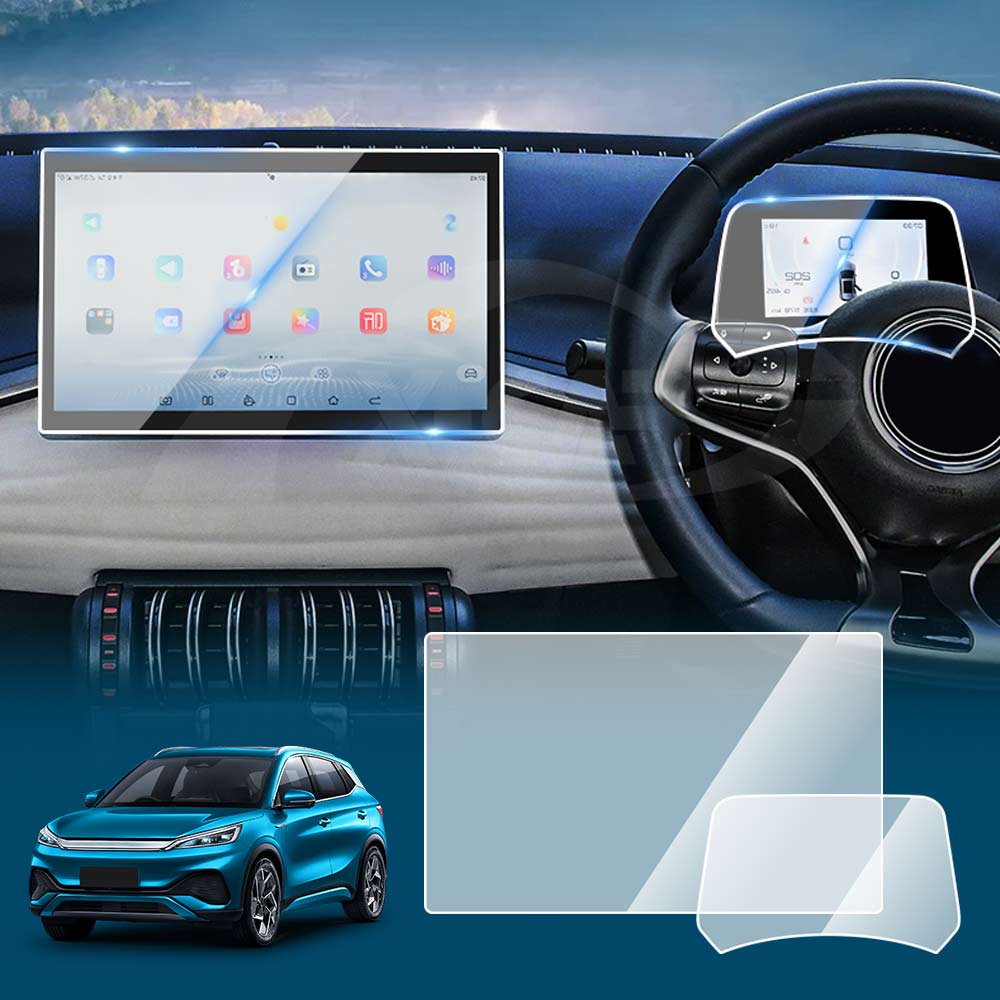 15.6-inch Tempered Glass Dash Center Console Screen Protector for BYD Atto 3 Atto3 2024-Onwards Touchscreen Anti-Scratch Cover Accessories