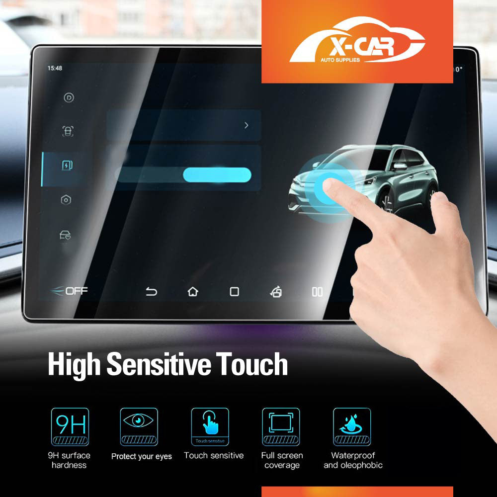 15.6-inch Tempered Glass Screen Protector for BYD Atto 3 Atto3 2024-Onwards Touchscreen Anti-Scratch Cover Accessories