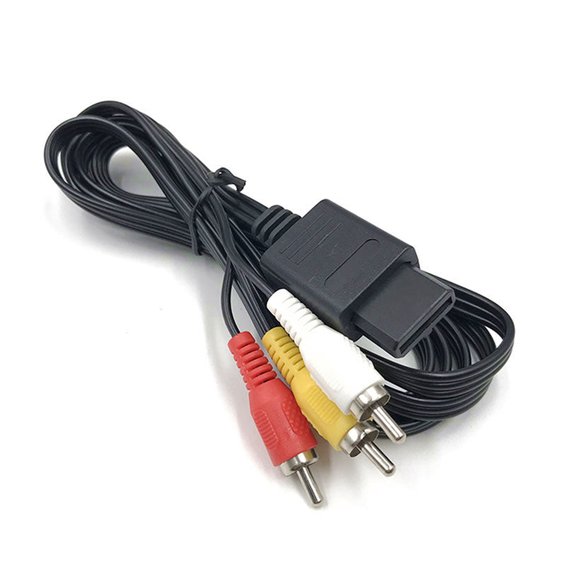 AV Audio Video TV RCA Cable Cord for Nintendo 64 NGC SFC SNES GameCube