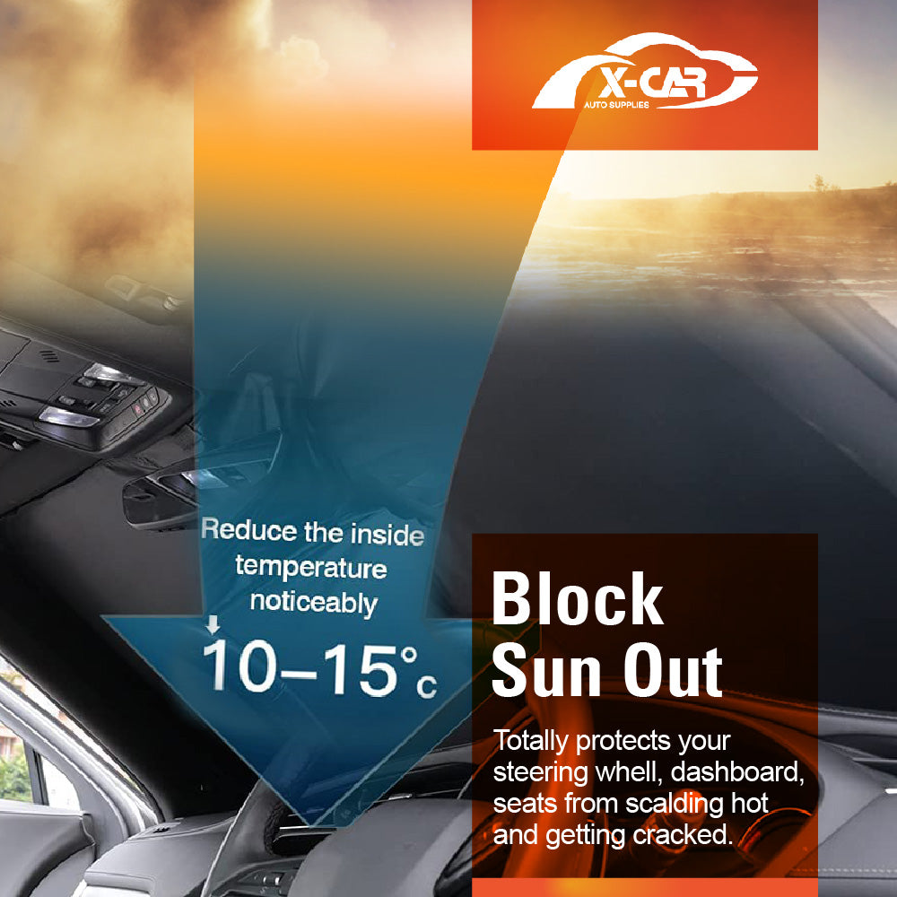 WindScreen Sun Shade for Volvo XC40 2018-Onwards Blocks UV Rays Foldable Custom Wind Screen Sun Visor Protector