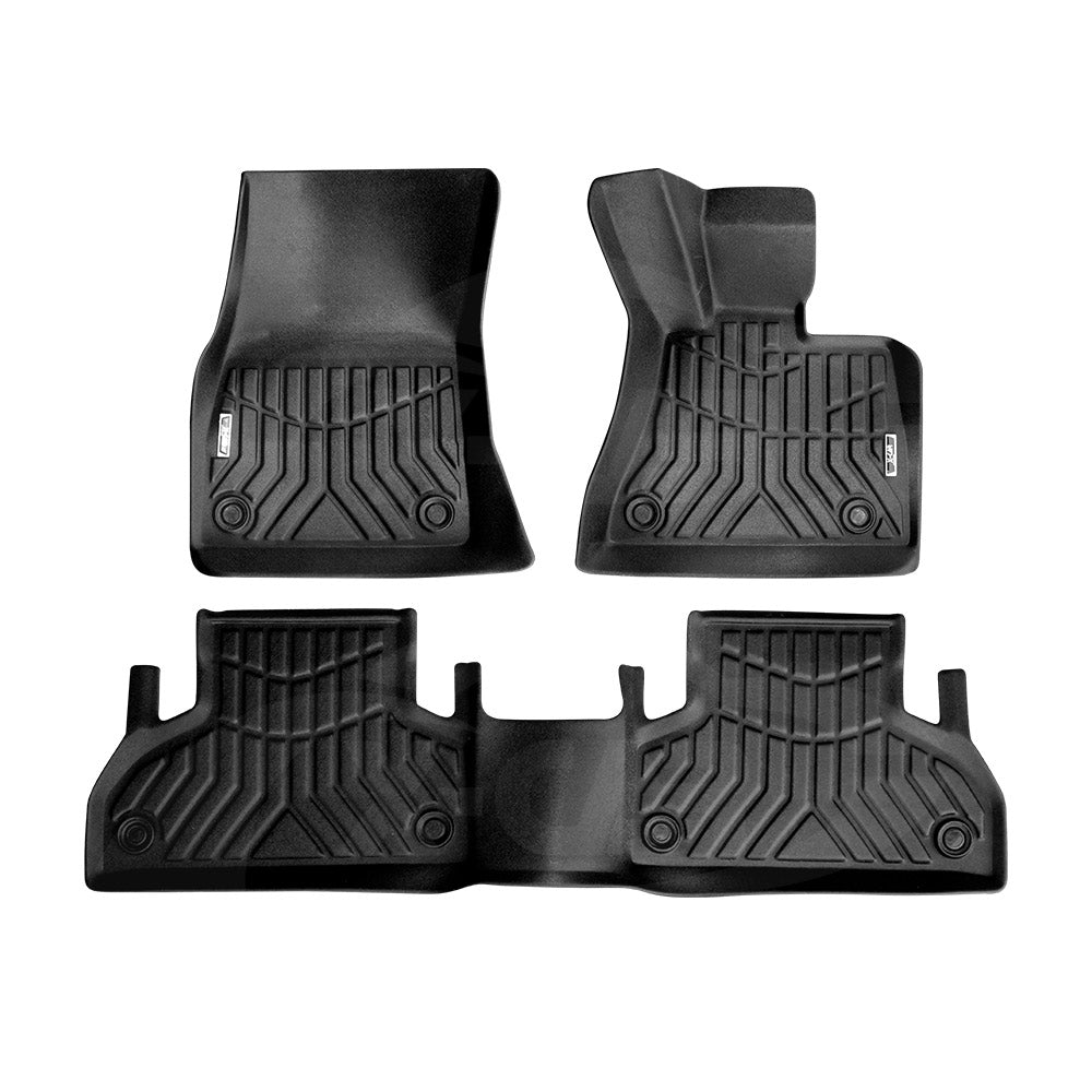 3D All-Weather Floor Mats for BMW X5 F15 X5M F85 2013-2018 Heavy Duty Customized Car Floor Liners Full Set Carpet