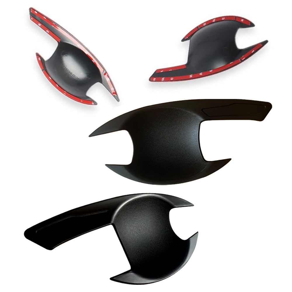 Door Handles Bowl Inserts Cover for Mitsubishi Pajero Sport 2015-2025 Matt Black protector