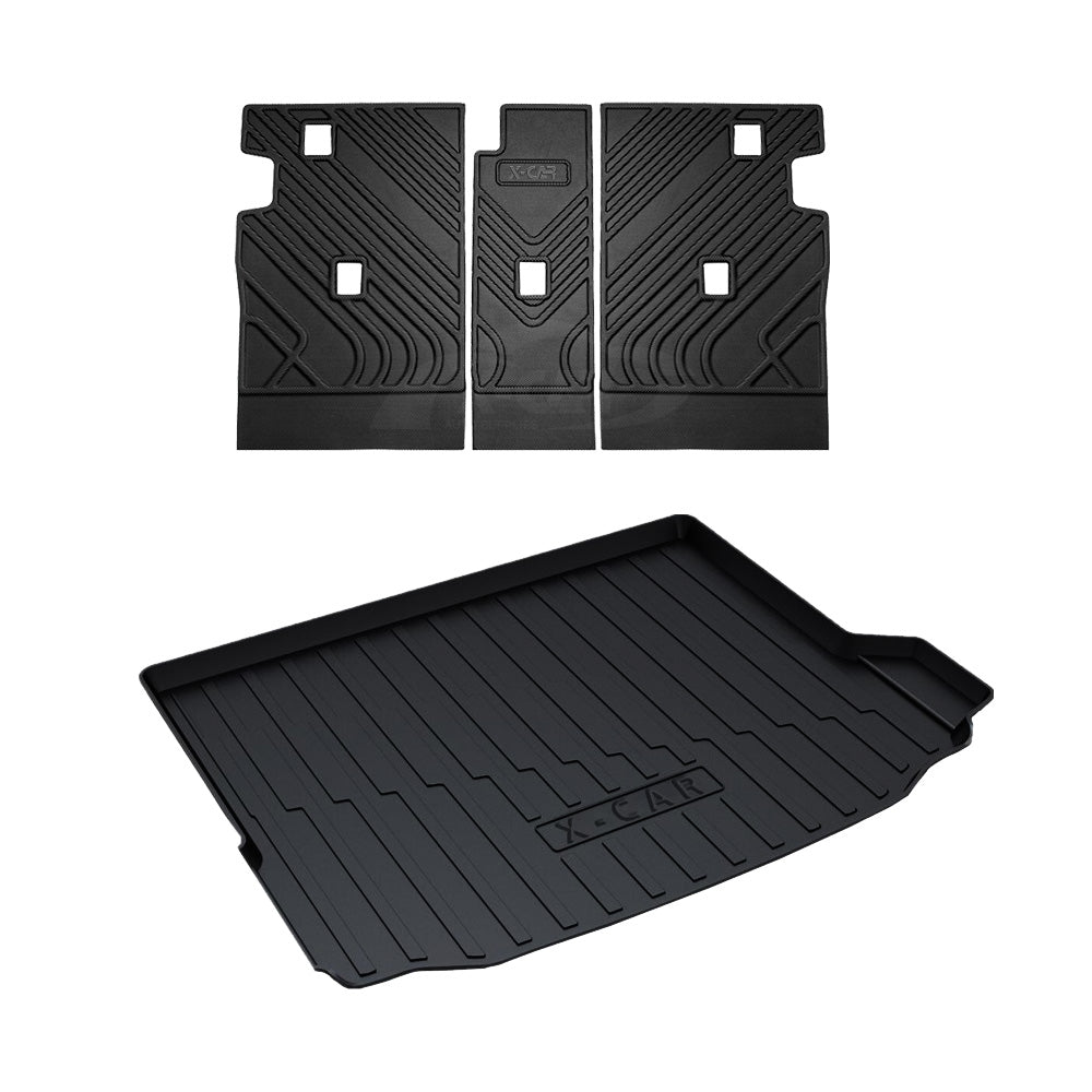 Boot Liner Back Seat Protector Combo for BMW iX3 2023-2025 Heavy Duty Car Seats Kick Mats Cover