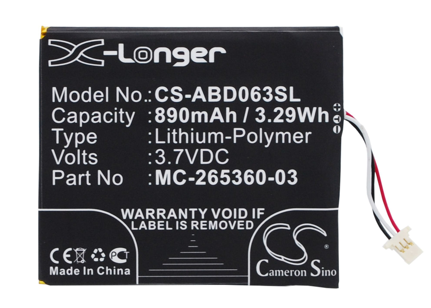 Amazon Kindle 7/Kindle 8/58-000083/58-000151/MC-265360-03/SY69JL/WP63GW eReader Replacement Battery