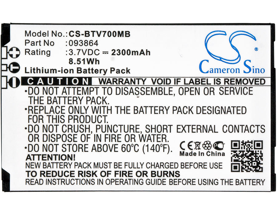 Replacement 093864 93864 Battery for ORICOM Secure 860 870 SC860 SC870 Digital Baby Monitor