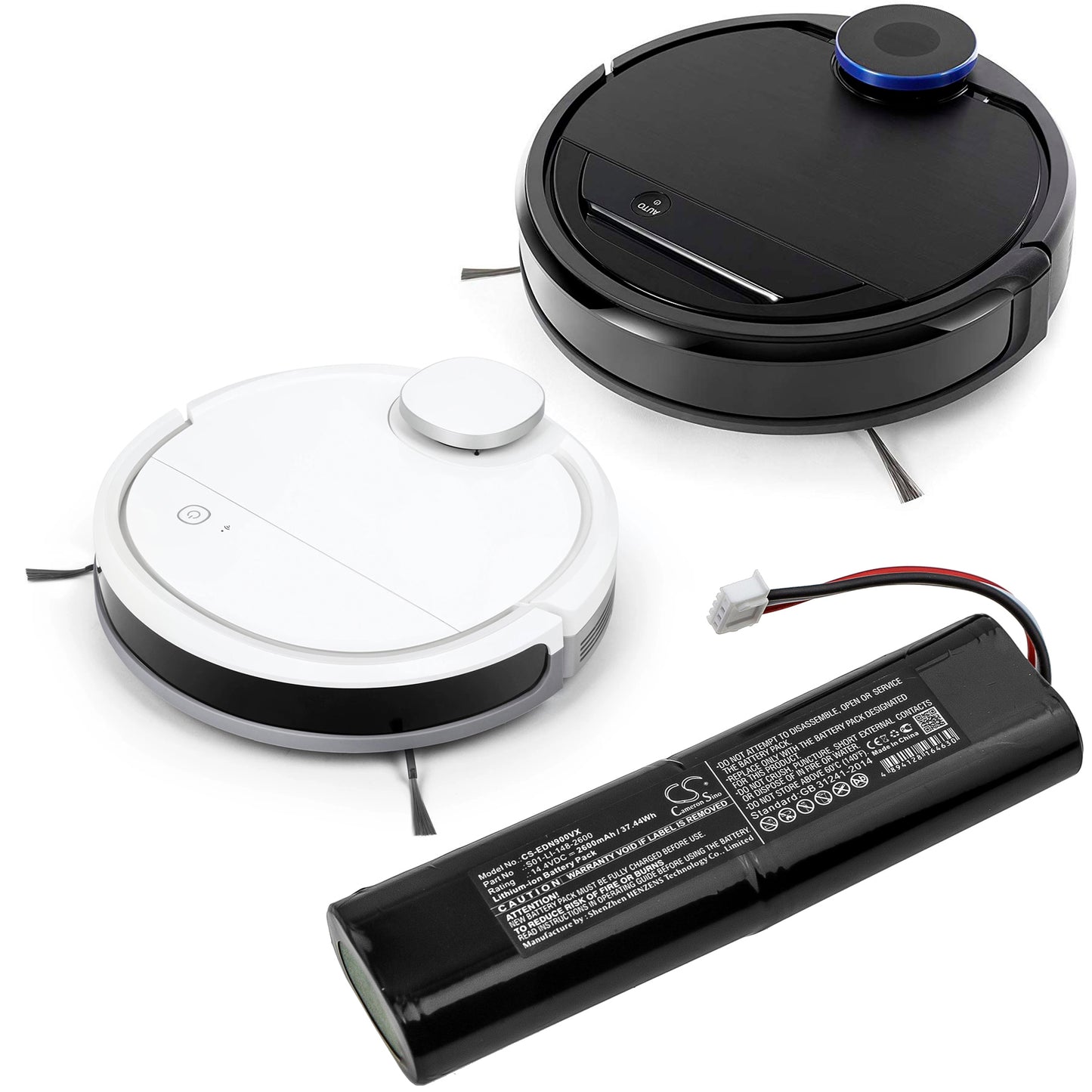 Battery for Ecovacs Deebot Ozmo 900 901 905 930 937 920 DN5G DX5G N8 Pro Plus Neo S01-LI-148-2600 S01-LI-148-3200 S09-LI-148-3200 S11-LI-144-2600