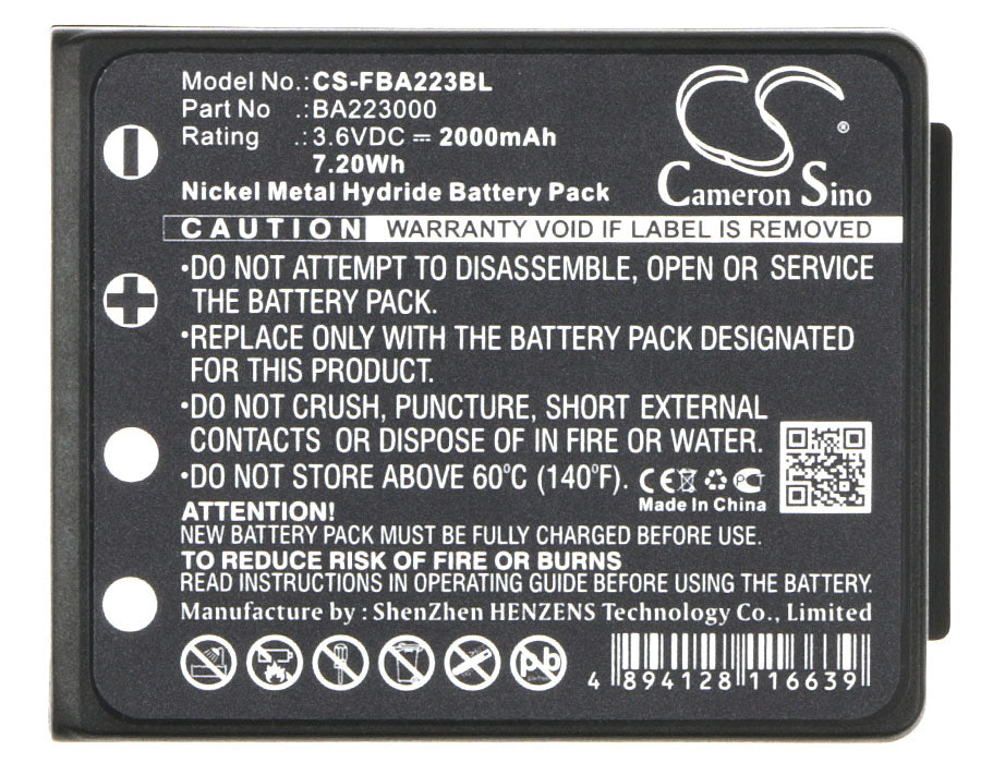 Battery for HBC Radiomatic Keynote/Linus 4/Micron 4/Micron 5/Micron 6/Micron 7/Vector Pro/BA223000/BA223030/FUB6 Crane Remote Control Transmitter