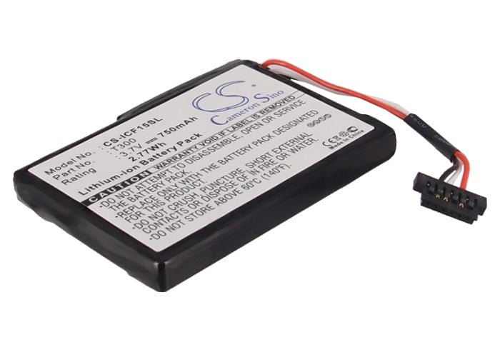 750mAh Replacement Battery for NAVMAN GPS F15 S45 T300 S300T MY50T N197