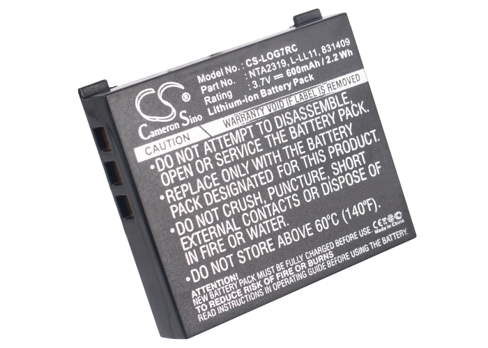 Replacement Battery for Logitech G7/M-RBQ124/MX Air Cordless Mouse, Part 190310-1000 190310-1001 L-LL11