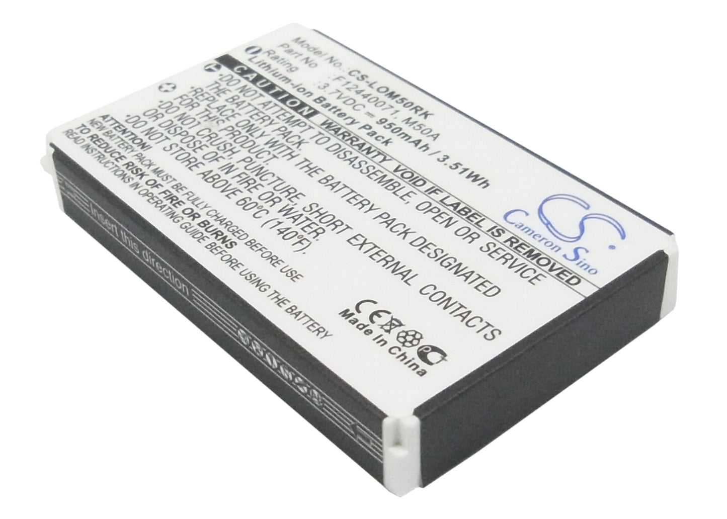 Battery For Logitech diNovo Edge,DiNovo Mini,Y-RAY81,Y-RBG93, 190304-2004,F12440071,M50A