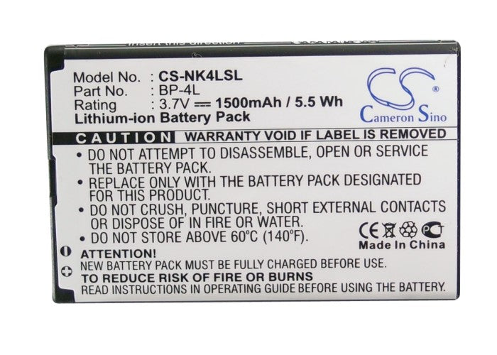 BP-4L Battery For Nokia E52 6760 Slide E61i E71 E63 E90 N810 N97