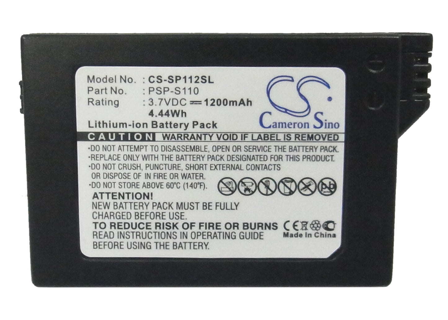 Sony PSP-2000,PSP-3000,PSP-3002,PSP Lite,PSP Slim,PSP-S110 Replacement Battery