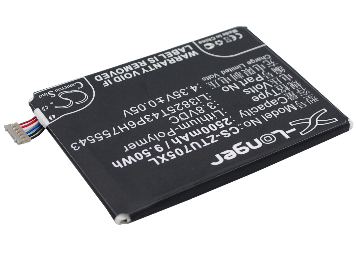 Battery for ZTE TELSTRA T84,Tough Max,Li3825T43P6H755543,ZTE Grand SII,Q705U S221 S251