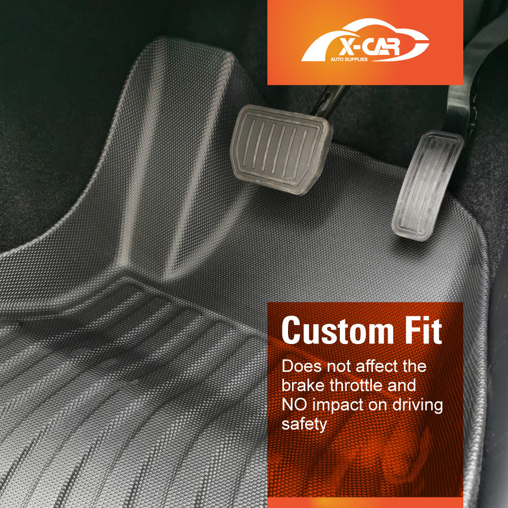 Tesla Model 3 Highland 2023-2025 All-Weather Front Trunk Rear Boot Rear Well Toolbox Floor Mats Interior Boot Liners Set Cover Luggage Tray