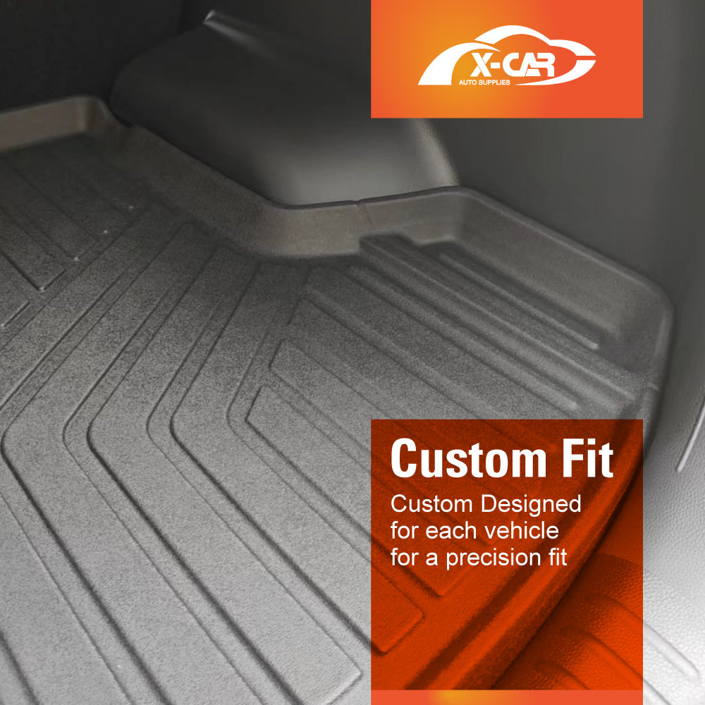 Boot Liner Back Seat Protector Combo for Kia Seltos 2019-2022 Heavy Duty Car Kick Mats Cover Cargo Trunk Mat