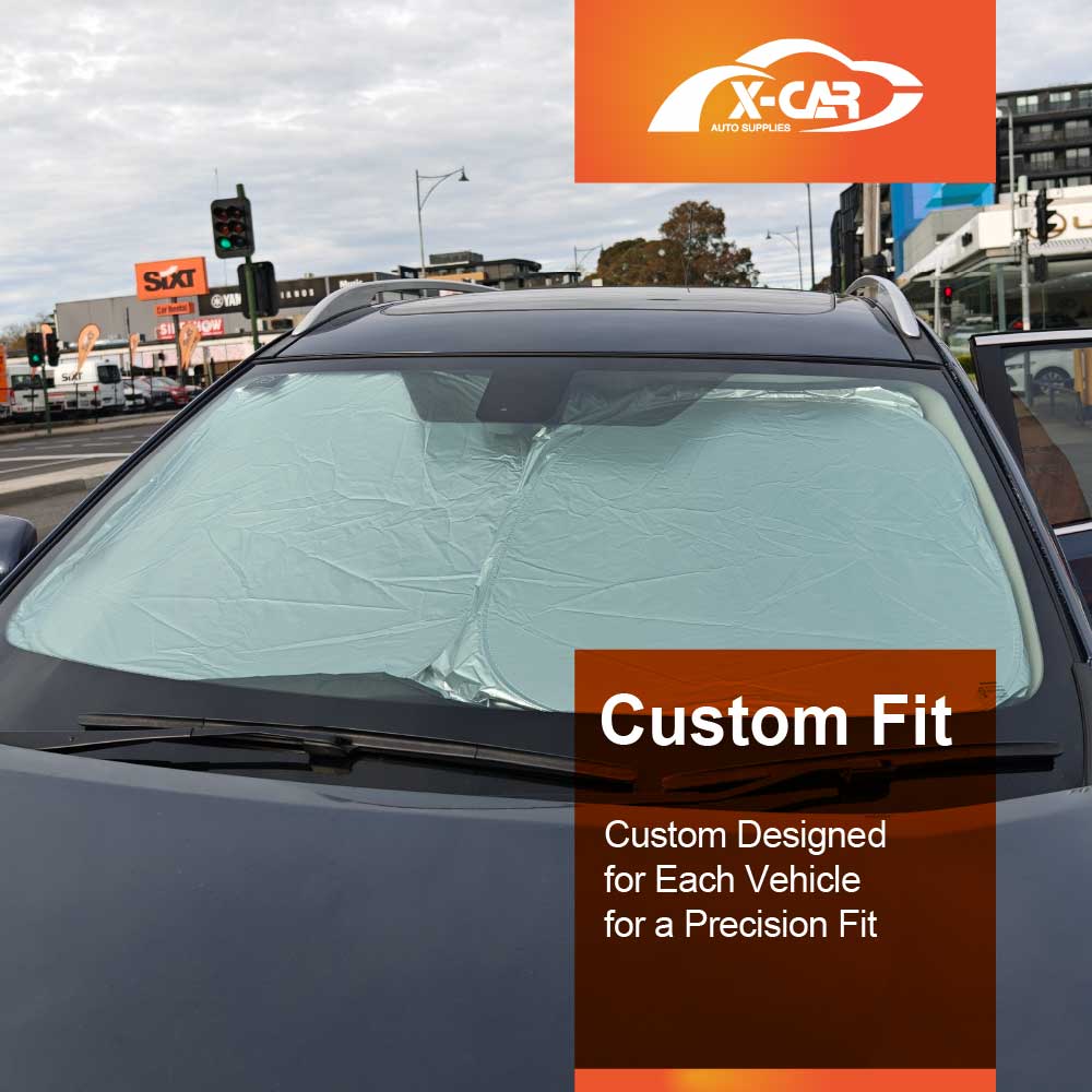 WindScreen Sun Shade for Nissan X-trail 2013-2021 Blocks UV Rays Sun Visor Protector Foldable Sunshade