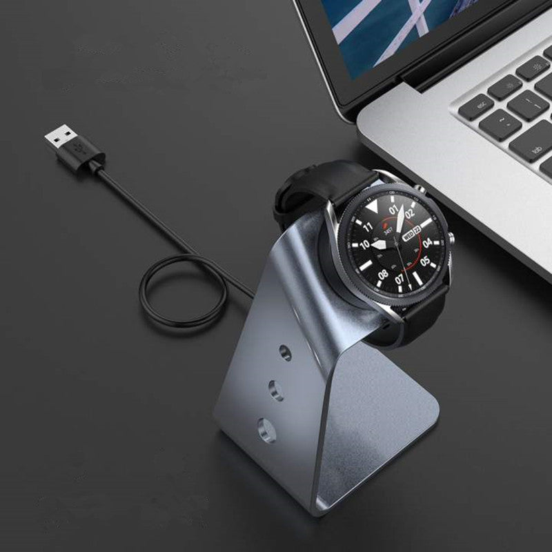 Aluminium Grey Wireless Charger Stand for Samsung Galaxy Watch 3 41mm
