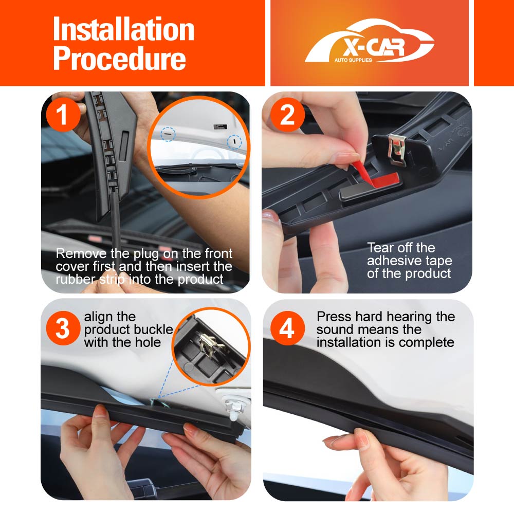 Tesla Model Y 2022-2025 Front Trunk Hood Rubber Seal Weatherstrip Water Retaining Strip Vent Protector Guard