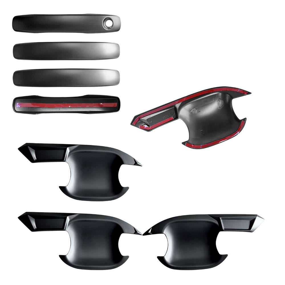Door Handles Bowl Inserts Cover for Ford NEXT-GEN Ranger MY22 2022-Onwards Matt Black protector