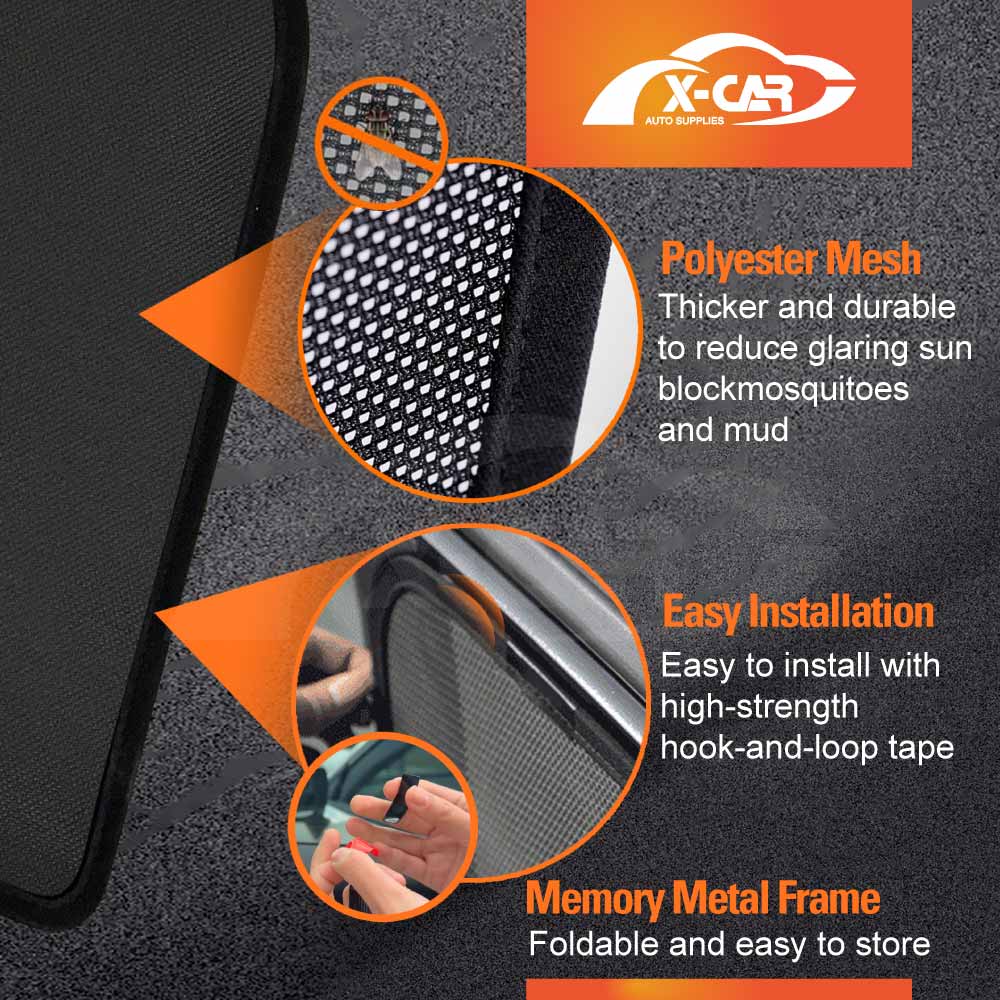 Window Sun Shades for Volkswagen Amarok 2009-2022 Car Custom Rear Windscreen Shade Sun Blind Mesh