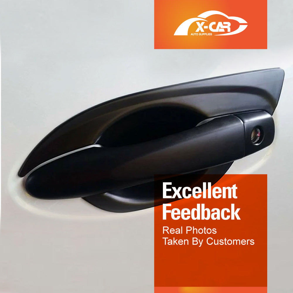 Door Handles Bowl Inserts Cover for Nissan Navara D23 NP300 2015-2025 Matt Black protector