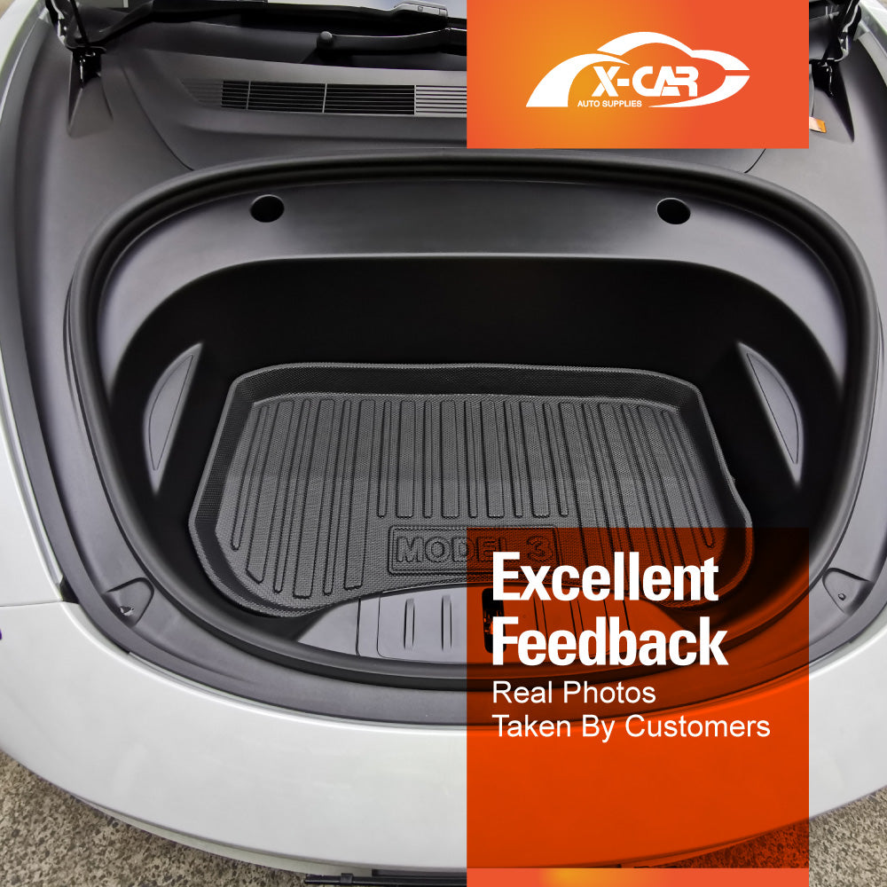 Tesla Model 3 Heavy Duty Front Cargo Trunk Cover Mat 2019-2023