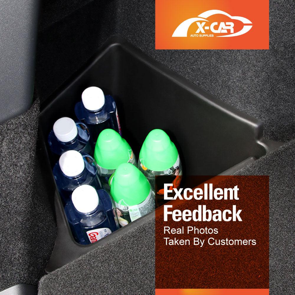 Tesla Model Y 2022-2025 Car Rear Trunk Storage Box Trunk Organizer Side Packets Tray Bins