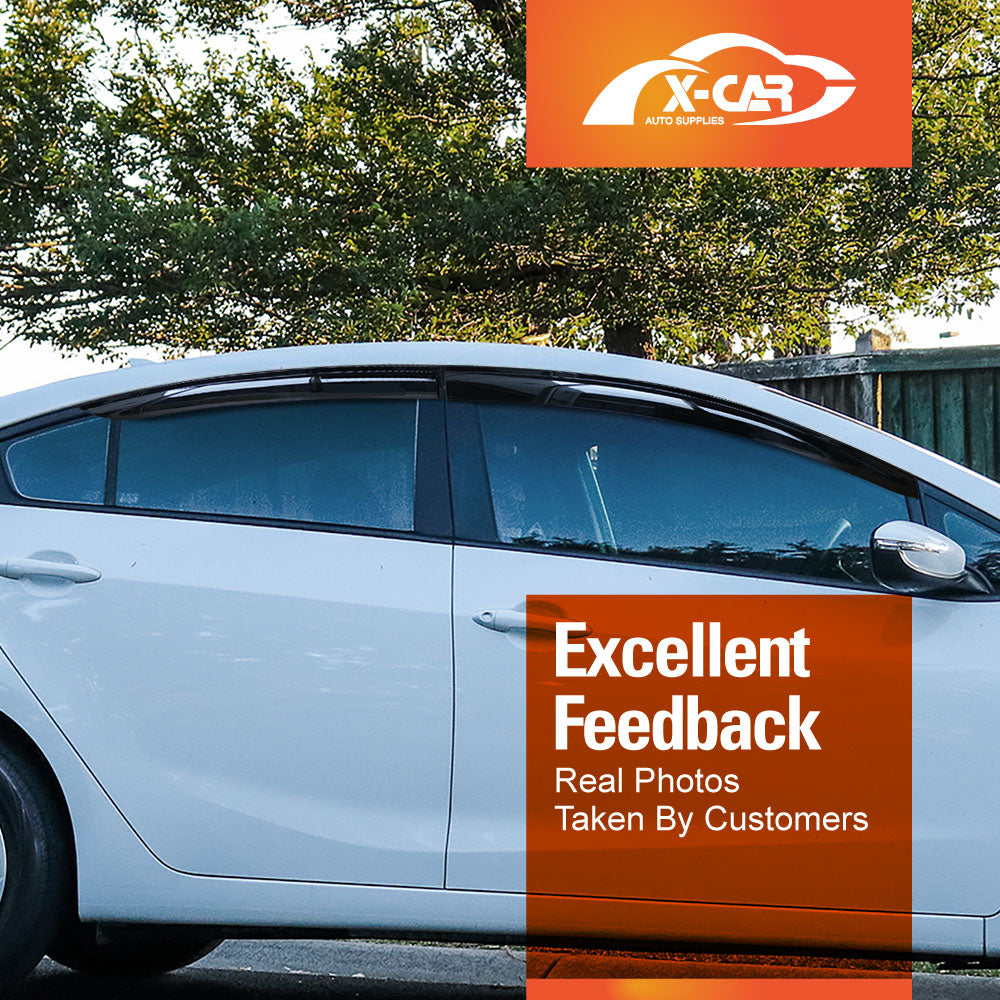 Weathershields for Kia Cerato Sedan 2013-2018 Car Weather Shields Wind Deflectors Window Sun Visor 4-Piece Set