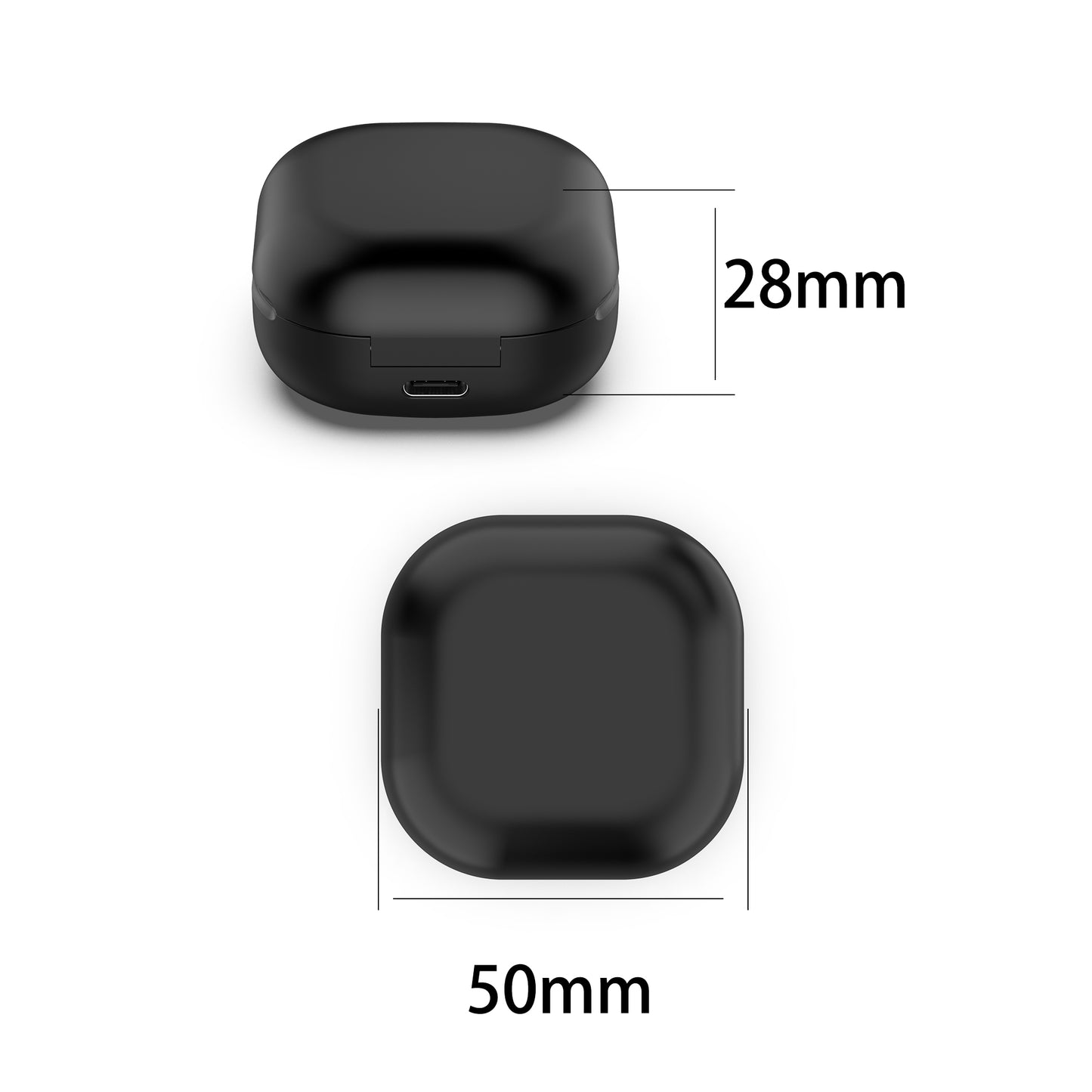 USB Charger Charging Case Earbuds Charging Box Black for Samsung Galaxy Buds Live SM-R180