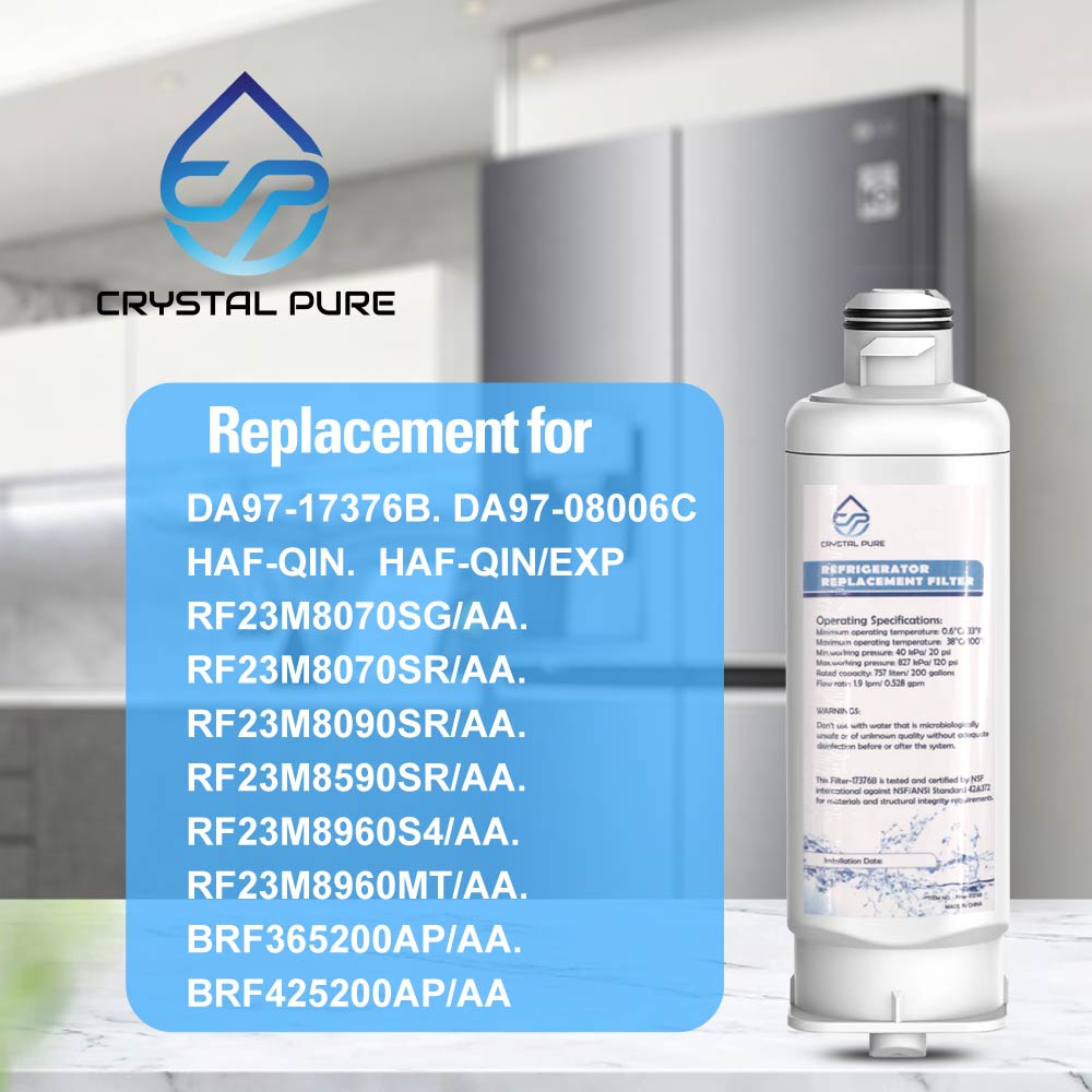 Replacement Water Filter Cartridge for Samsung DA97-17376B DA97-08006C HAF-QIN/EXP Refrigerator