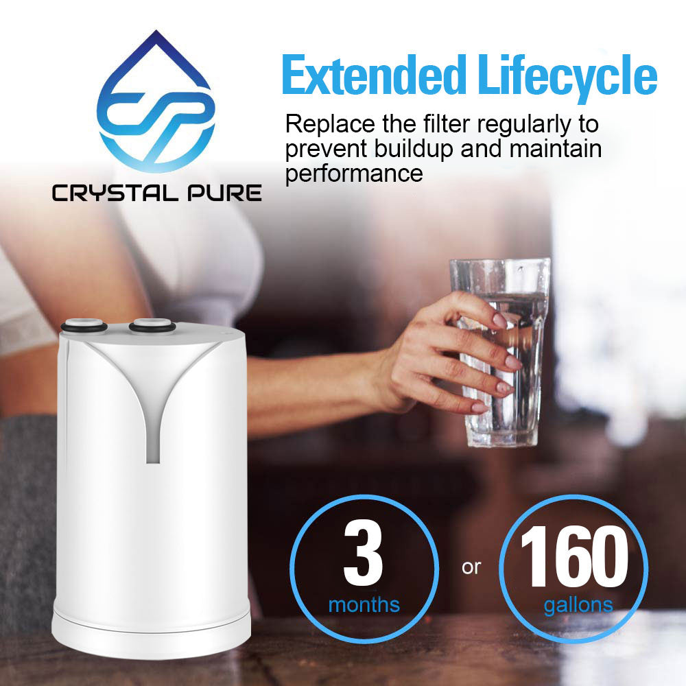 Pack of 2 Replacement Water Filter Cartridge Compatible with Brita On Tap V-MF, On Tap Pro V-MF, On Tap HF, On Tap Advanced Water Filter System